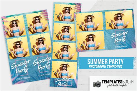 Summer Vibes Photo Booth Template Templatesbooth