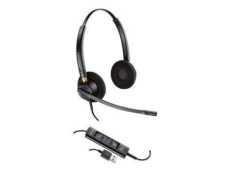 Plantronics Corded Headset With Usb Connection Black Electronics