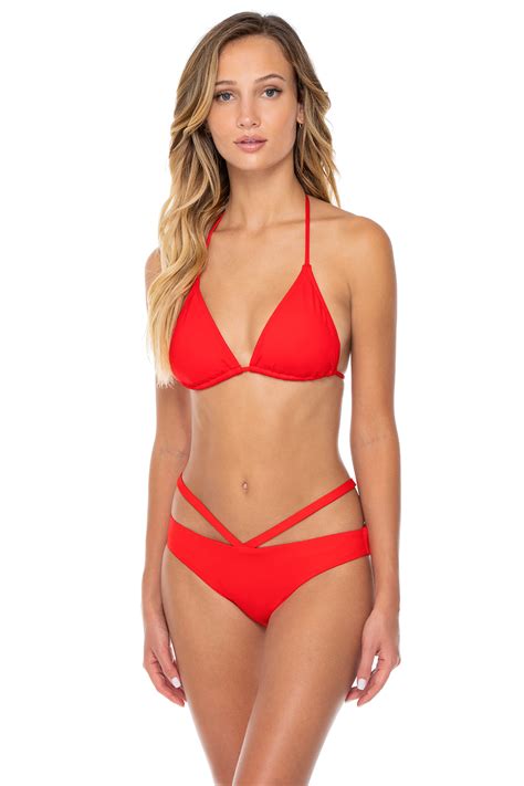 Sunsets S Scarlet Starlette Sliding Triangle Bikini Top