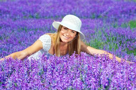 Pretty Woman On Lavender Field Stock Photo Anna Om 11929856