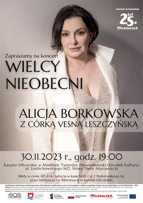 Wielcy Nieobecni koncert Alicji Borkowskiej z córką Vesną Bilety