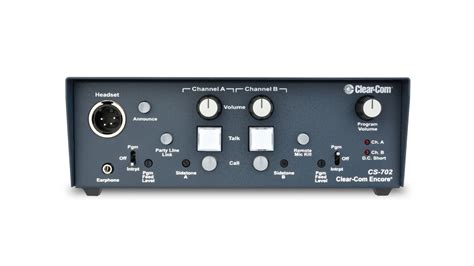 Dwukanałowa stacja centralna Clear-Com Encore CS-702