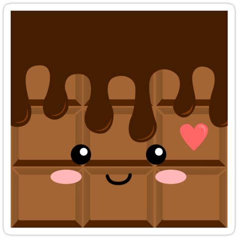 Cute Chocolate Stickers By Cafebunny Redbubble