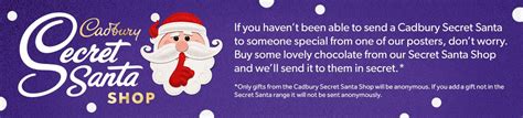 Secret Santa Shop Christmas Ts Cadbury Ts