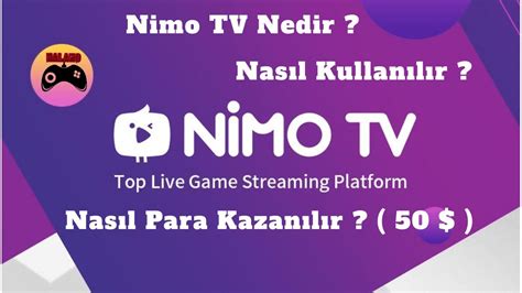 NİMO TV NEDİR NİMO TV OBS CANLI YAYIN AÇMA NİMO TV PARA KAZANMA