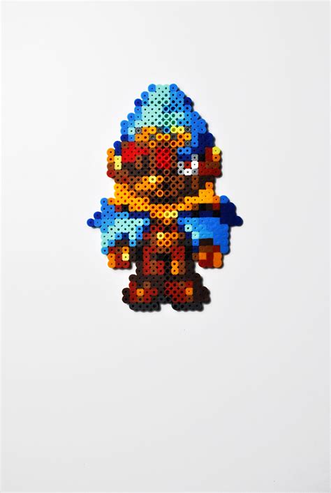 Geno Super Mario Rpg Perler Bead Sprite Magnet Super Nintendo Etsy