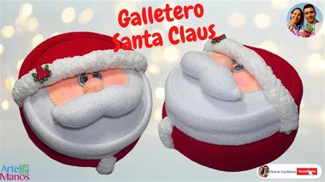 Cómo Hacer GALLETEROS NAVIDEÑOS Santa Claus FÁCIL Con Arte en Tus