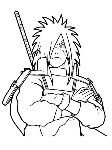 Madara Uchiha coloring pages