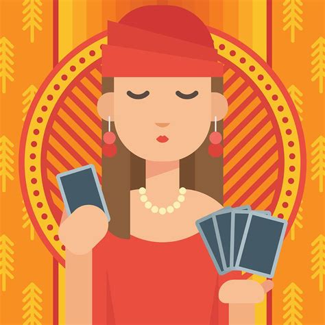 Fortune Teller Illustration 186976 Vector Art At Vecteezy