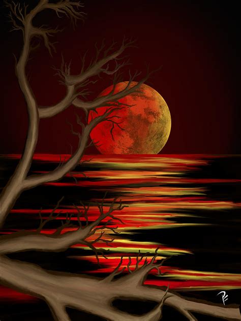 Blood Moon Rising Digital Art By Penny Firehorse