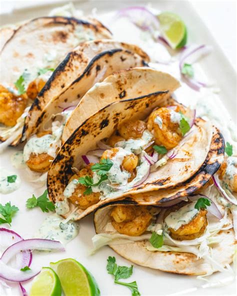 Quick Shrimp Tacos Fast And Easy Dinner A Couple Cooks