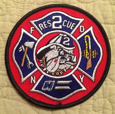 New York Fire Department Fdny Rescue 2 Patch Brooklyn Rare Fdny