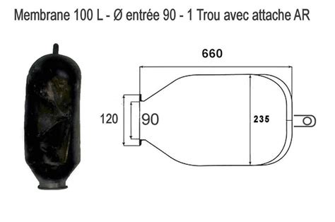 VESSIE POUR RESERVOIR BALLON SURPRESSEUR POMPE 50 80 100 150