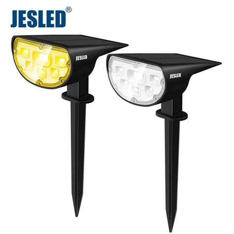 Jesled 14 LED Solar Landscape Spotlight Outdoor Lighting Wireless Wall