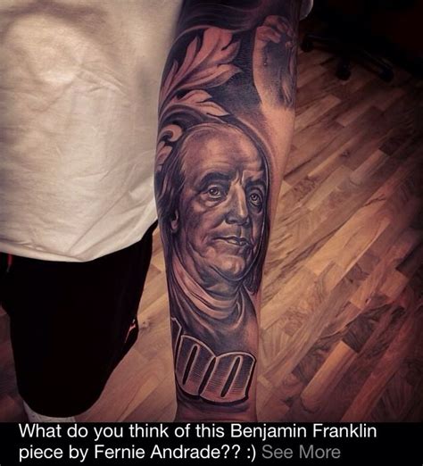 Gangsta Benjamin Franklin Tattoo Designs