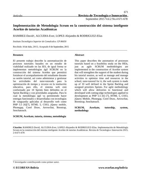 PDF Implementación de Metodología Scrum en la construcción PDF