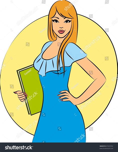 Beautiful Business Women Office Vector Stock Vector Royalty Free 87029702 Shutterstock