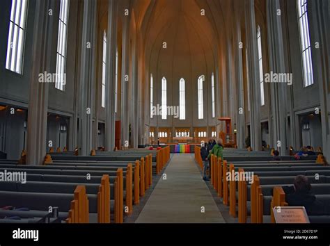 Hallgrimskirkja interior reykjavik iceland hi-res stock photography and ...