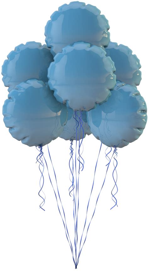 Sky Blue Balloons A Floating Decoration For Birthday Celebration