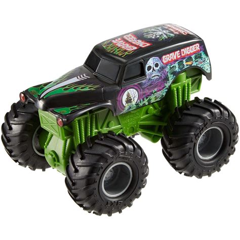 Hot Wheels Monster Jam Rev Tredz Grave Digger Vehicle - Walmart.com