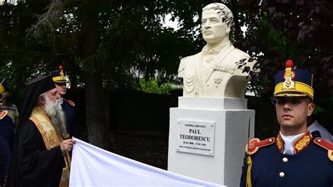 Bust al Generalului Paul Teodorescu dezvelit la Mănăstirea Dintr un