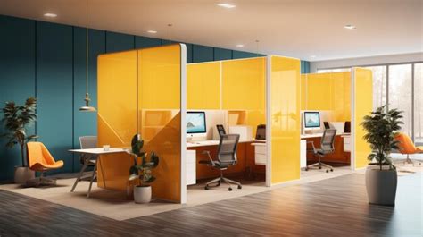 Premium AI Image | A modern cubicle design photo realistic illustration