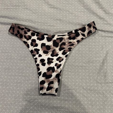 Shien Cheetah Bikini Bottoms Depop