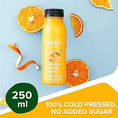 Buy Fresho Signature Valencia Orange Juice Cold Pressed Online