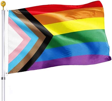 Progress Pride Rainbow Flag 3x5 Ft Lgbt Community Gay