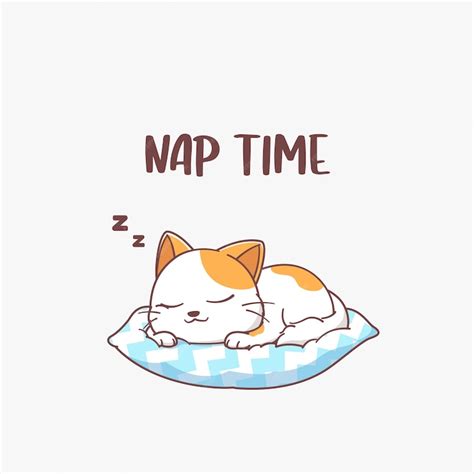 Premium Vector | Cute cat vector illustration nap time