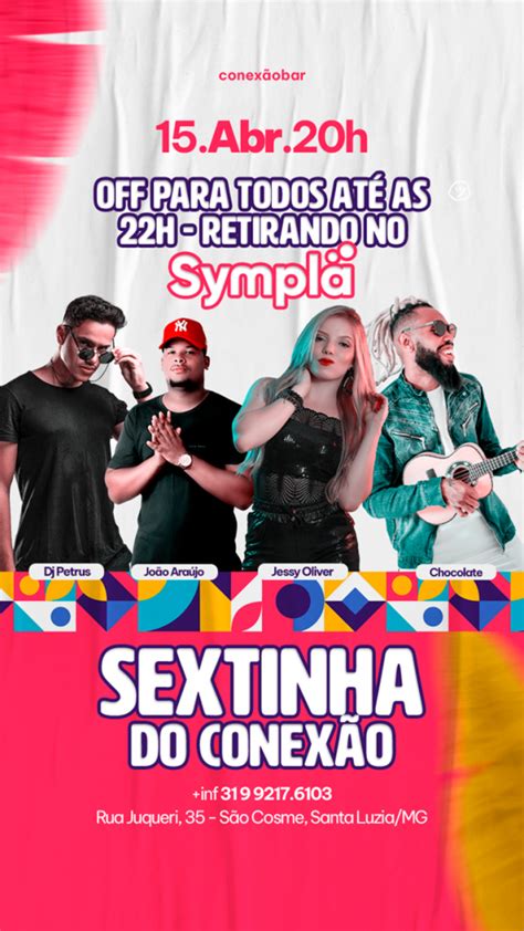 Sextinha Do Conex O Em Santa Luzia Sympla