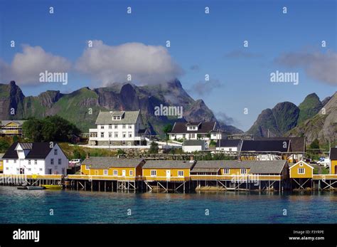 fishing village on Lofoten Stock Photo - Alamy