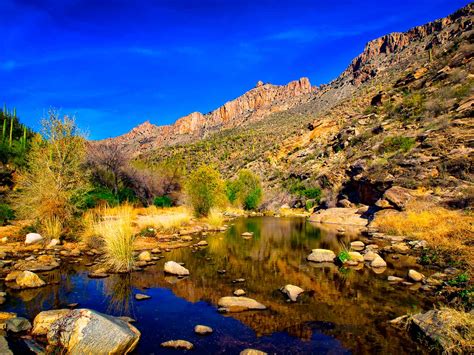 Sabino Canyon Creek and Cliffs - Sabino Canyon Arizona | T&K Images - Fine Art Photography