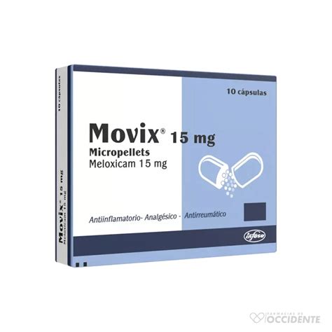 MOVIX CAPSULAS 15MG x 10 - Farmacias de Occidente