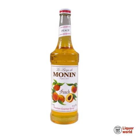 Monin Peach Syrup 700ml Liquor World