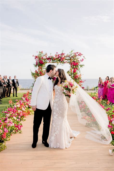 This colorful Cabo wedding is giving us boho Barbie vibes!