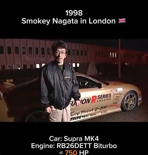 1998 Smokey Nagata in London SERIES ff, Car: Supra Engine: RB26DETT ...