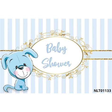 Baby Shower Backdrops Blue Sky White Clouds Bear Hot Air Balloon Stripes Customized Photography