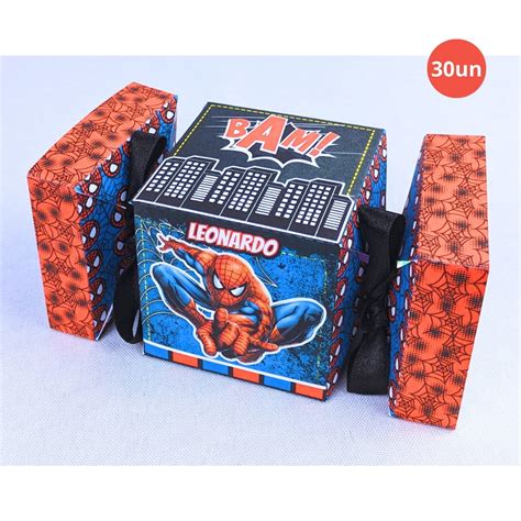 Kit Caixinhas Bala Homem Aranha De Papel Offset G Elo