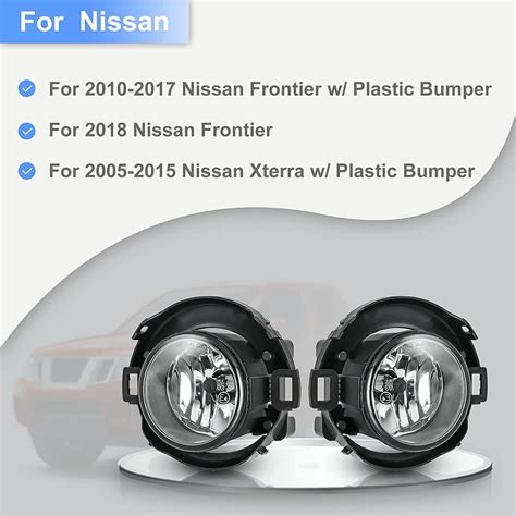 For Nissan Frontier Fog Lights Driving Front Bumper Lamp