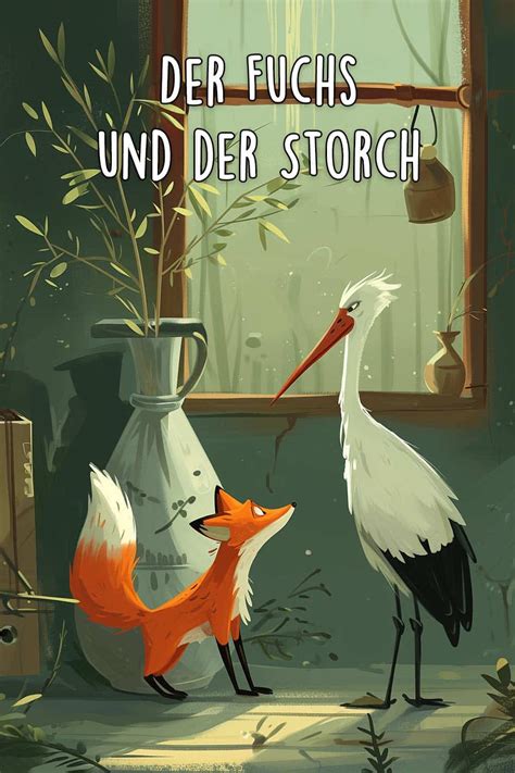 Der Fuchs und der Storch Fabel von Äsop