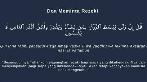 doa meminta rezeki  berlimpah  berkah amalkan yuk