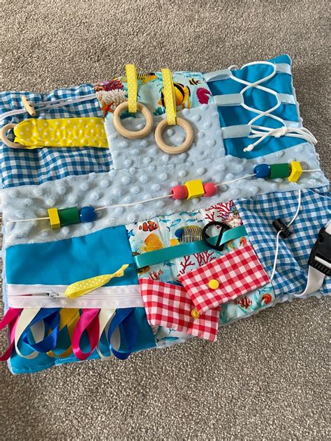 Lap Blanket Fidget Sensory Blanket Dementia Autism Etsy Uk