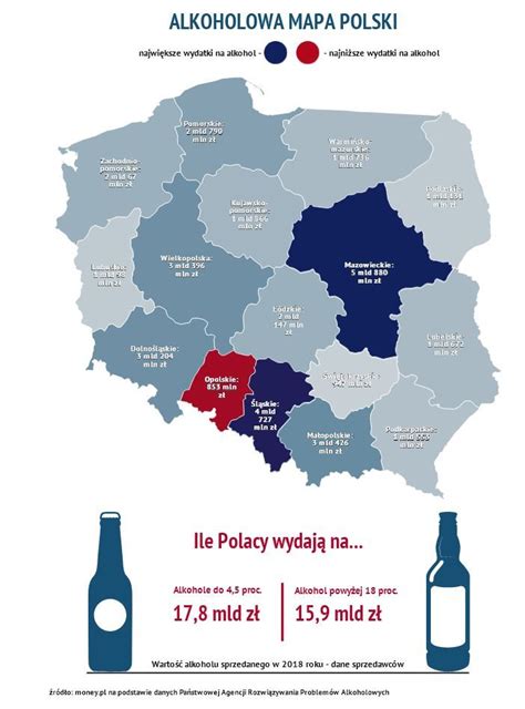 Alkoholowa Mapa Polski Knowledge Poster Map