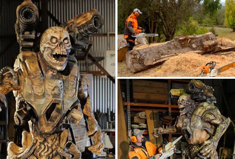 Watch Chainsaw Champ Carve This Nightmarish Doom Sculpture Daily Star