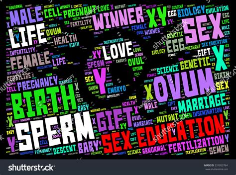 Illustration Sex Education Concept Modern Word Stock Illustration Shutterstock
