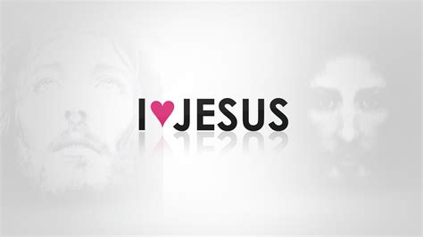 I Love Wallpaper 4K, Jesus, White background