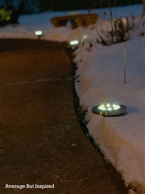 Easy Outdoor Lighting with Solar LED Landscape Lights - Average But Inspired