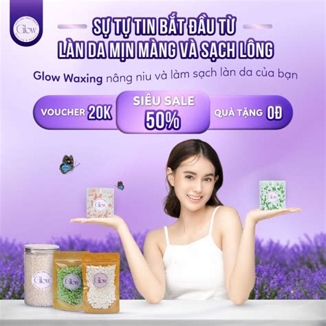 Sáp Wax Lông Mix Hoa Hồng Sữa Dừa Cao Cấp Bám Lông Chuyên Dụng Wax Bikini Glow Waxing Tặng