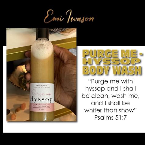 Purge Me~ Hyssop Body Wash - Spiritual~Energy Cleansing - Iwason Healing Creations - Life Coach ...